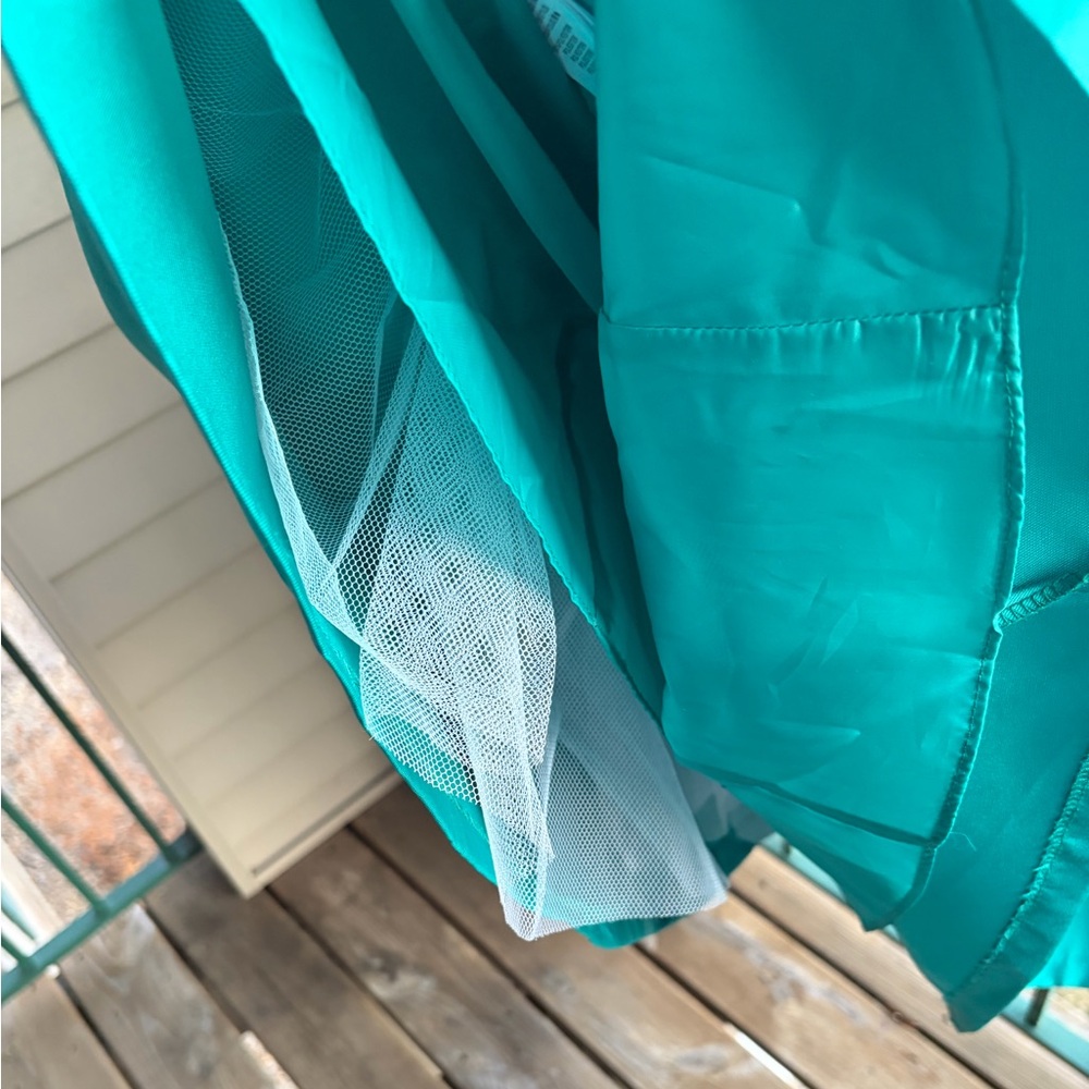 🆕✨ Adrianna Papell Emerald Fit&Flare Satin Midi Cocktail Dress Size 2,12 Gown - Picture 12 of 17
